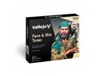 Vallejo Model Color Paint Set: Face & Skin Tones